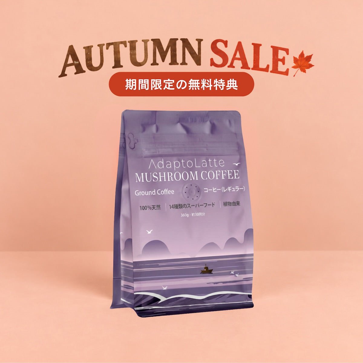 アダプトラテ | Mushroom Coffee | 機能性キノコ配合 |マッシュルーム